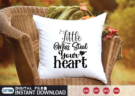 Little Miss Steal Your Heart Svg Graphic By Jakariasheikh152003 · Creative Fabrica