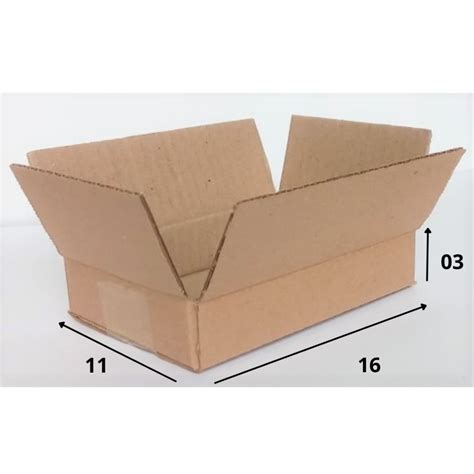 100 caixas 16x11x03cm Padrão Correios Tipo1 P Pac Sedex Shopee Brasil