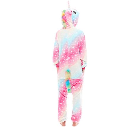 Costume Pigiama Da Unicorno Multicolore Per Donna