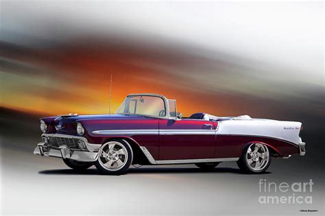 1956 Chevrolet Bel Air Convertible Photograph By Dave Koontz Fine Art