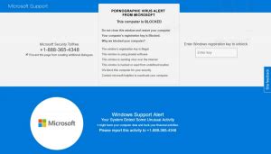 Pornographic Virus Alert From Microsoft Removal Guide