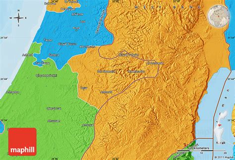 Political Map Of Jerusalem