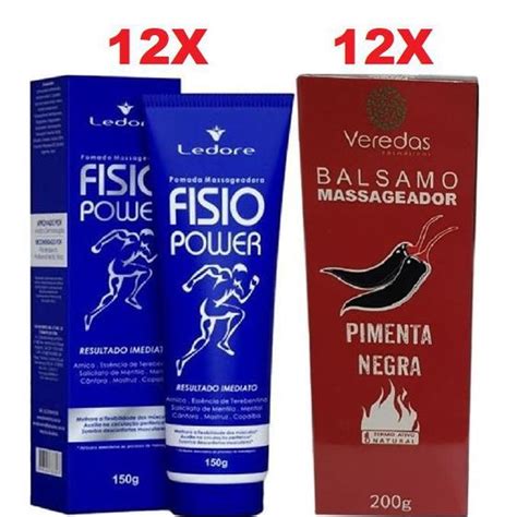 Kit Balsamo Pimenta Negra G Pomada Fisio Power G Bio