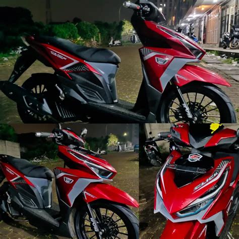 Striping Transparan Vario Led Old Model Click Lazada Indonesia