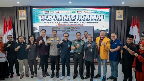 Forkopimda Bersama Parpol Dan Tokoh Masyarakat Gelar Deklarasi Damai