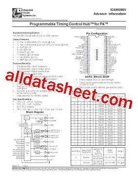 Ics Datasheet Pdf Integrated Circuit Systems