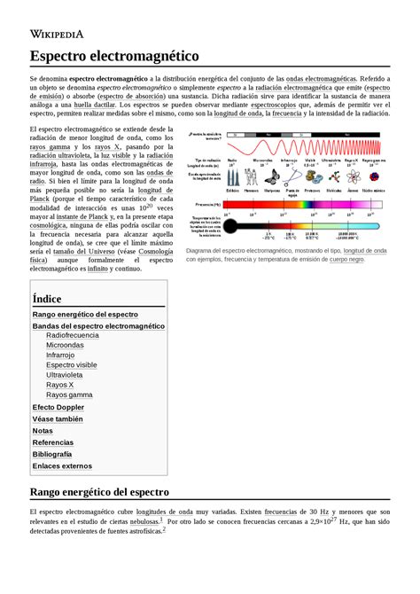 Espectro Electromagn Tico Diagrama Del Espectro Electromagn Tico