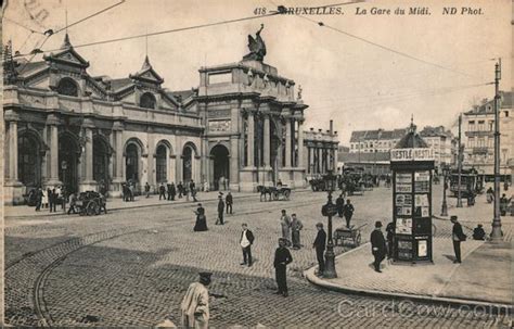 Midi Station Brussels, Belgium Postcard