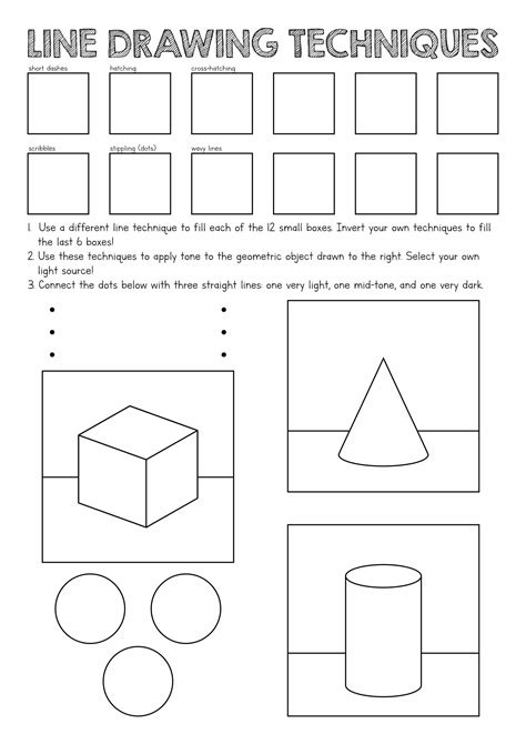 18 Drawing Exercises Worksheets Free PDF At Worksheeto