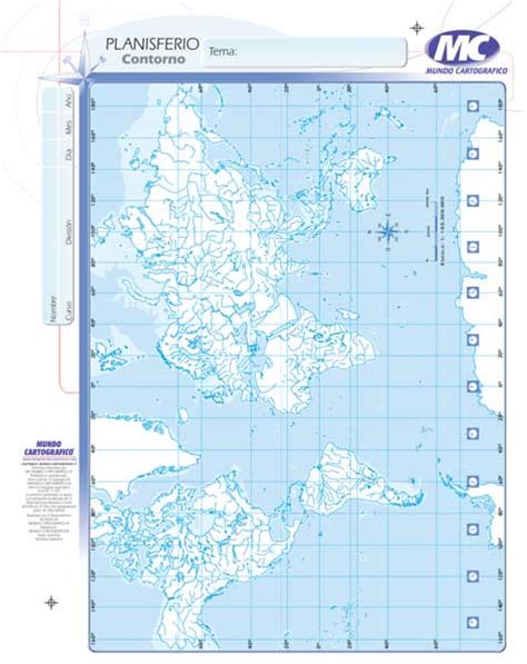 Rivadavia Mapa Pol Tico N Planisferio Planisphere Off