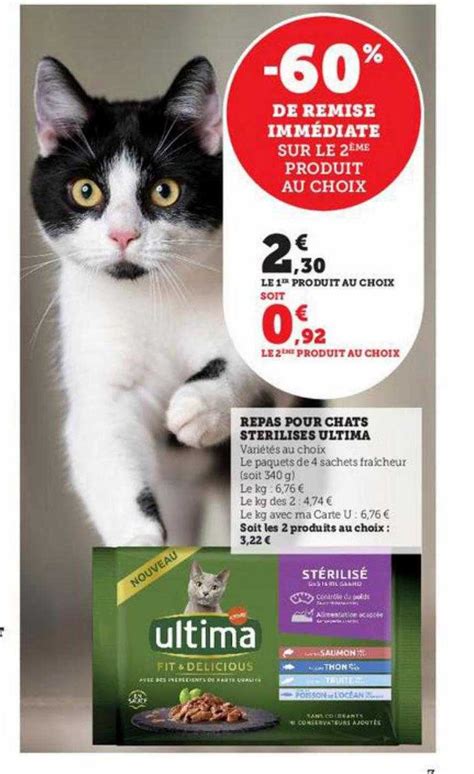 Promo Repas Pour Chats St Rilis S Ultima Chez Super U Icatalogue Fr