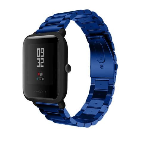 Xiaomi Amazfit Bip Gliederarmband Blau Smartwatcharmbaender De