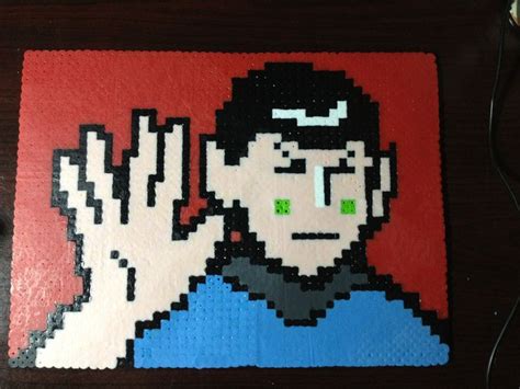 Perler Spock By OtakuLuka On DeviantArt Perler Bead Sprite Spock