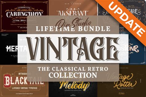 Lifetime Bundle Vintage Font 