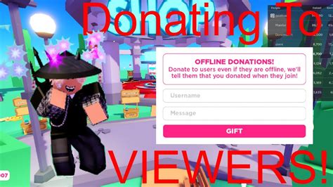 Playing With Viewers Donating Robux To Viewers In Pls Donate YouTube