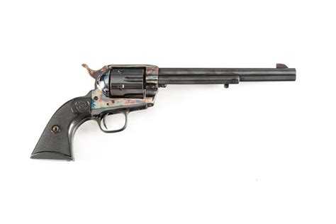 Taurus Single Action Revolver 357 Mag Caliber Sn Yj348732 Blue Finish With Case Hardened