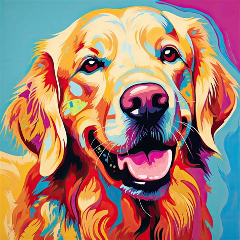 Golden Retriever Art - Etsy