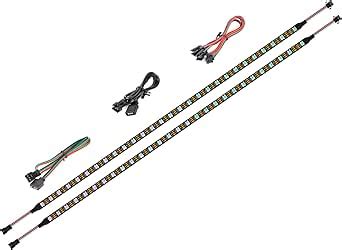 BTF LIGHTING LED RGB PC Light Strip 2PCs 19in Striscia LED