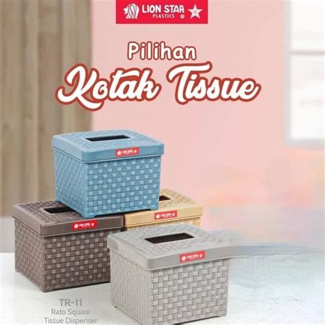 Jual Lion Star Kotak Tisu Rato Square Tissue Dispenser TR 11 Tempat