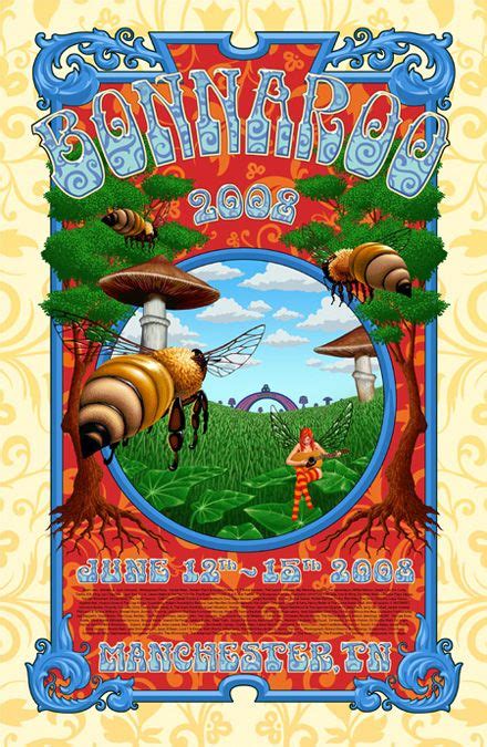 Bonnaroo By Tim Ripley Concert Poster Art Music Poster