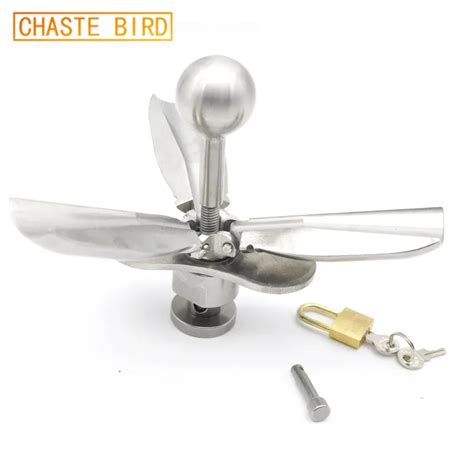 Chaste Bird Stainless Steel Chastity Device Openable Anal Plugs Heavy