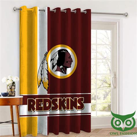 NFL Washington Redskins Limited Edition Window Curtains Owl Fashion Shop