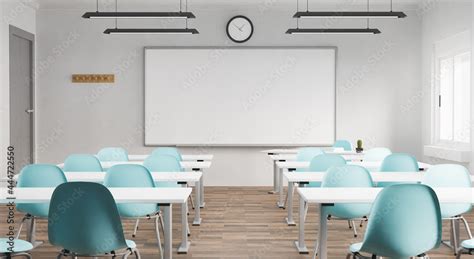 classroom with whiteboard Stock Illustration | Adobe Stock