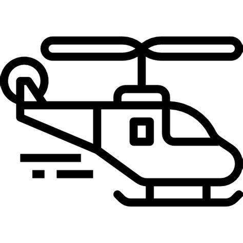 Helicopter Aphiradee Monkik Lineal Icon