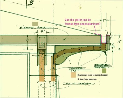 Hidden Rain Gutters And Downspouts Details