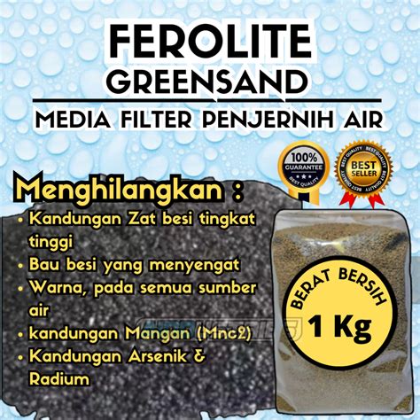 Jual Penyaring Air Kotor Pasir Ferolite 1kg Media Filter Serap Bau