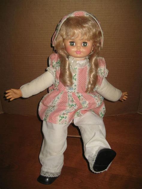 Vintage 1970 Eegee Goldberger Doll Co Baby Doll 19 Cloth Vinyl