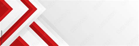 Red and white abstract banner background. Modern abstract white and red ...