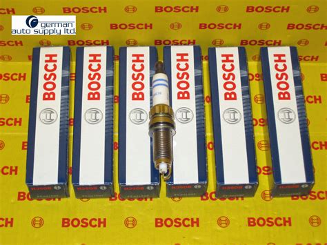 BMW 6 Piece Spark Plug Set BOSCH 0242145515 ZR5TPP33 NEW OEM