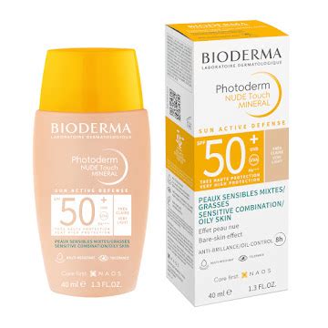 Protector Solar Bioderma Photoderm Nude Touch Natural Toque Seco X Ml
