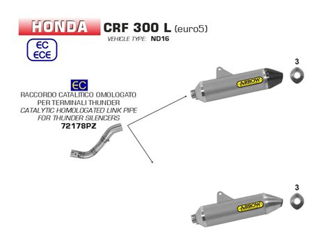 Pz Raccordo Per Terminali Thunder Arrow Acciaio Inox Omologato