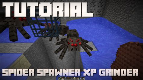 Minecraft Spider Farm Spawner XP Farm YouTube