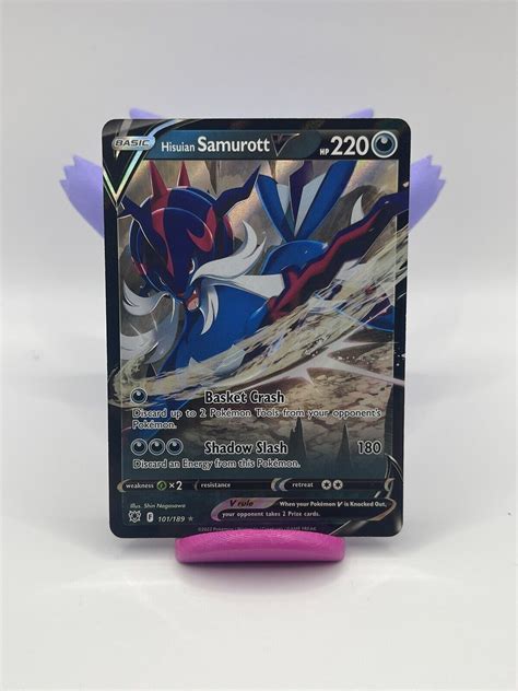 Pokémon TCG Hisuian Samurott V Sword Shield Astral Radiance 101 189