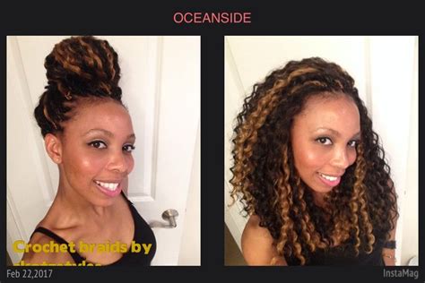 Crochets braids are so versatile! Bun up then Bun down! #crochetbraids ...