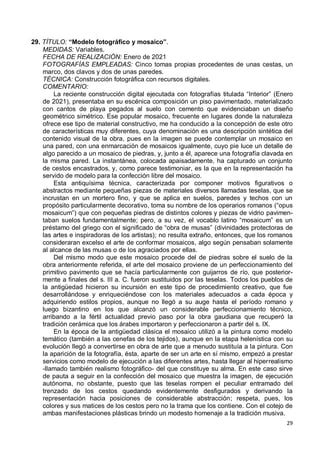 El objeto como pretexto Fichas técnicas PDF