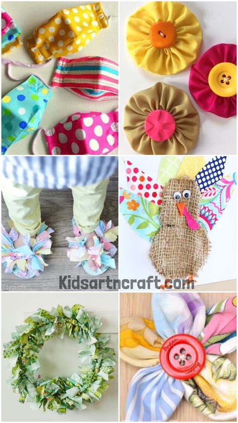 Craft Ideas From Leftover Fabric Scraps - Kids Art & Craft