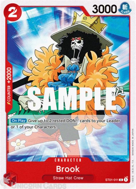 ST01 011 Brook Common One Piece TCG Card ST01 Starter Deck