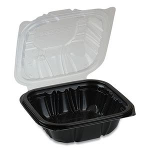 Pactiv EarthChoice Dual Color Hinged Lid Takeout Container