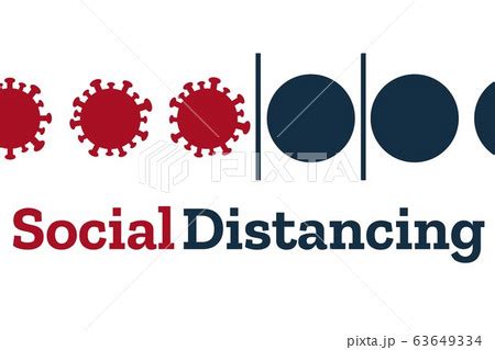 Self quarantine and and social distancing のイラスト素材 63649334 PIXTA