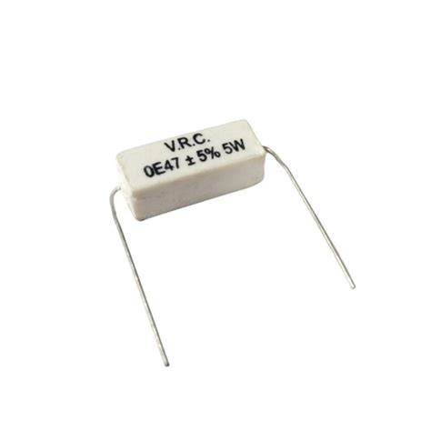 E W Axial Lead Ceramic Encased White Wire Wound Resistors