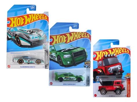 Combo X3 Autitos Hot Wheels 1 64 Originales Hw A Eleccion