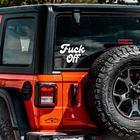 Fuck Off Vinyl Decal Car Laptop Phone Retro Groovy Style Etsy