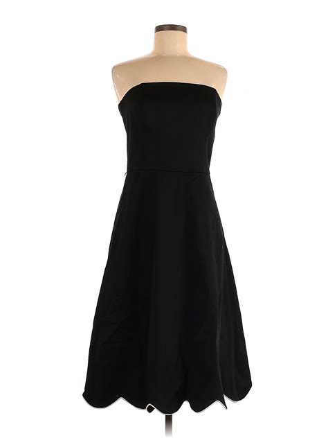 White House Black Market Solid Black Cocktail Dress Size 8 90 Off