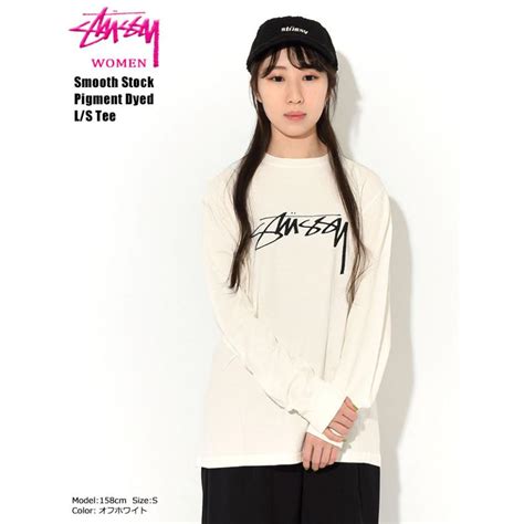 ステューシー Tシャツ 長袖 Stussy レディース Women Smooth Stock Pigment Dyed ピグメント