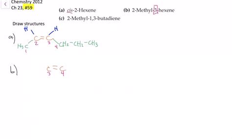 Solved Draw Structures Corresponding To The Following Iupac Names A