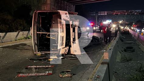 Volcadura De Ruta 40 Deja 15 Lesionados En Escobedo Red Informativa